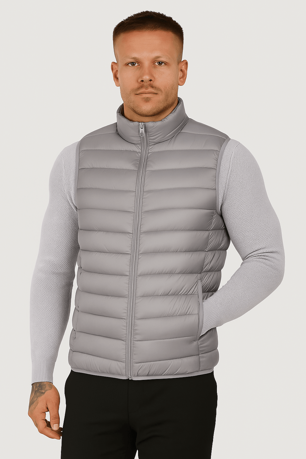 PREMIUM GREY BODY WARMER - Whitford Maison