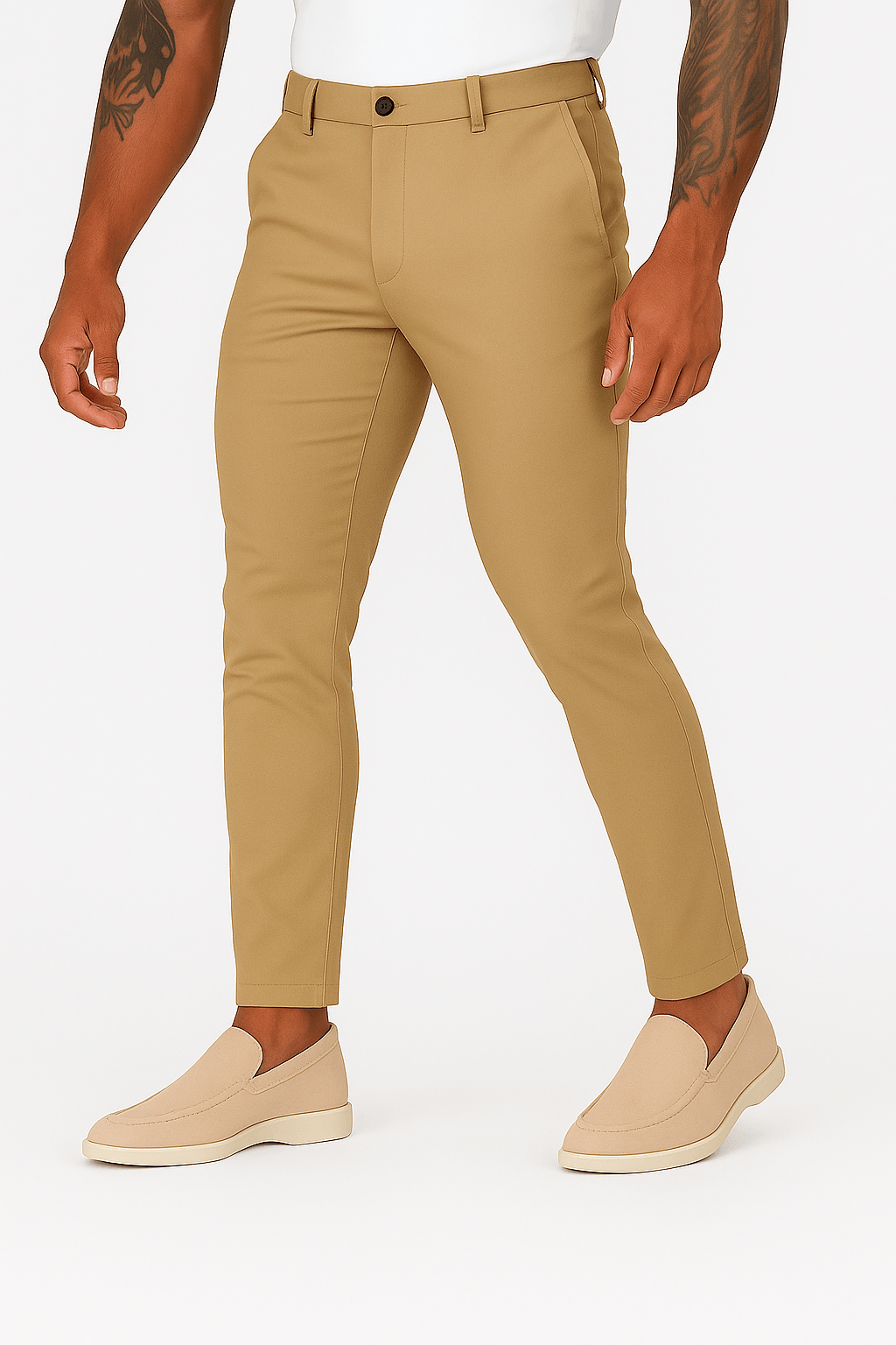 THE BEIGE SUEDE LOAFERS - Whitford Maison