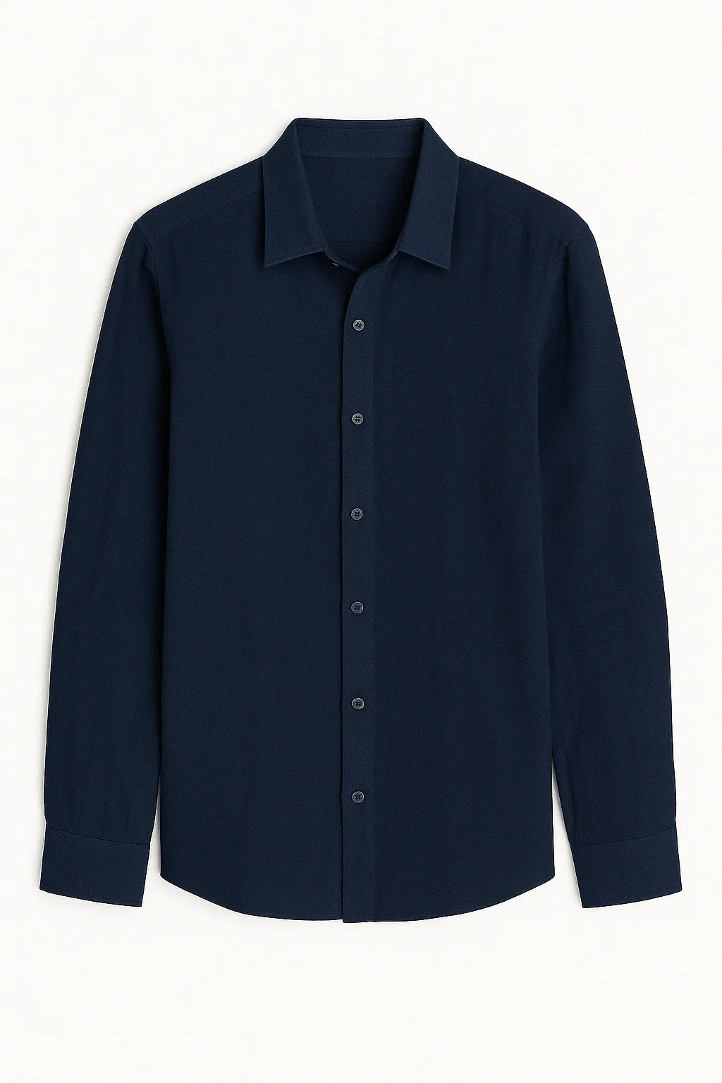 THE NAVY BLUE LINEN SHIRT - Whitford Maison