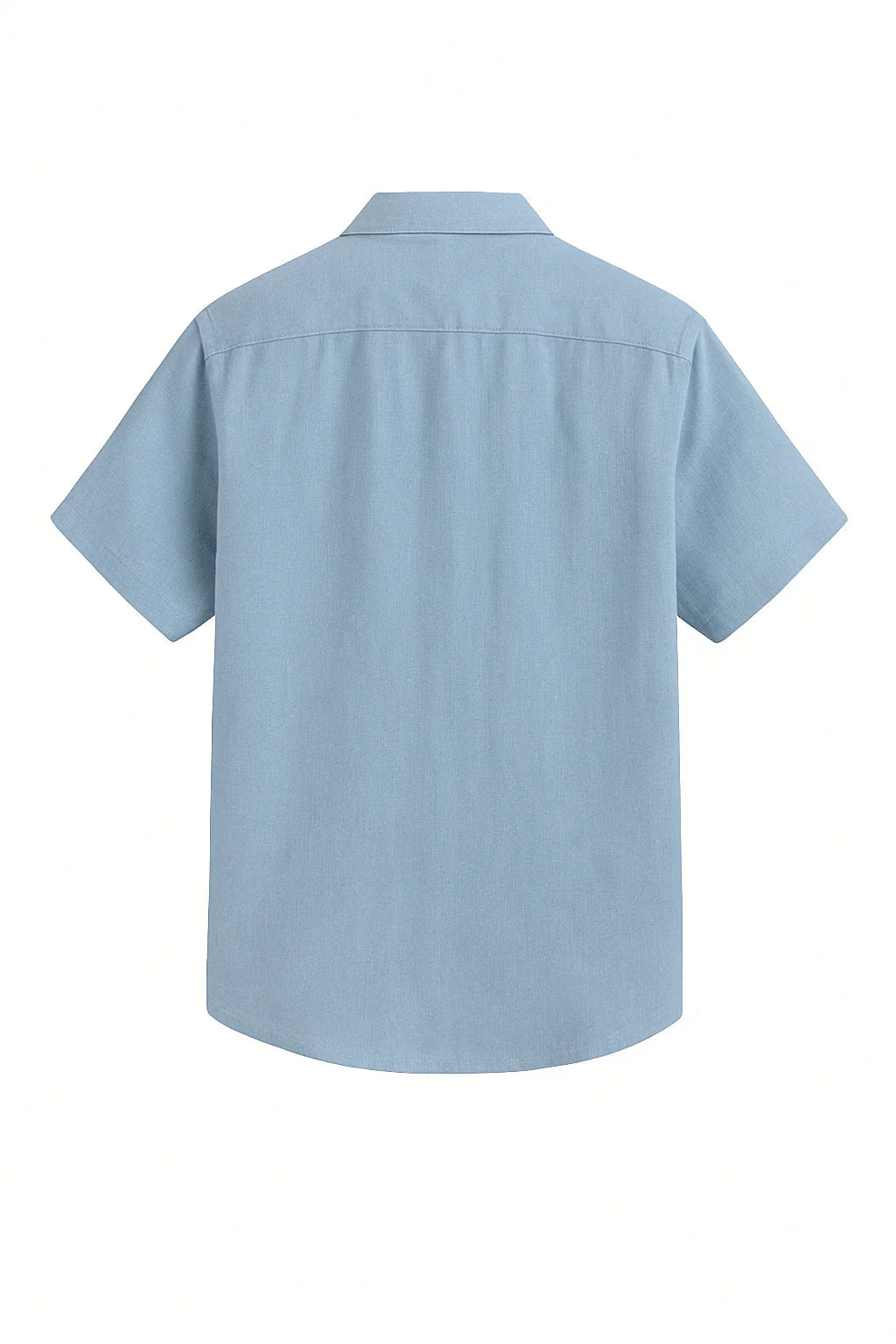 LIGHT BLUE SHORT-SLEEVE SHIRT - Whitford Maison