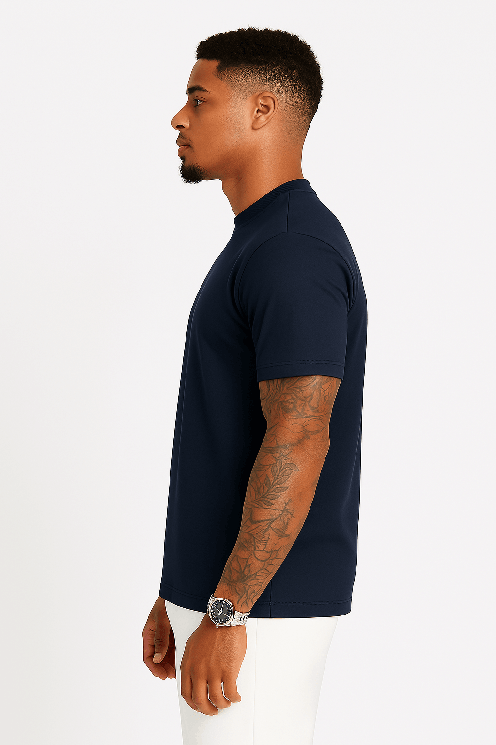 THE LUXE T-SHIRT – NAVY BLUE - Whitford Maison