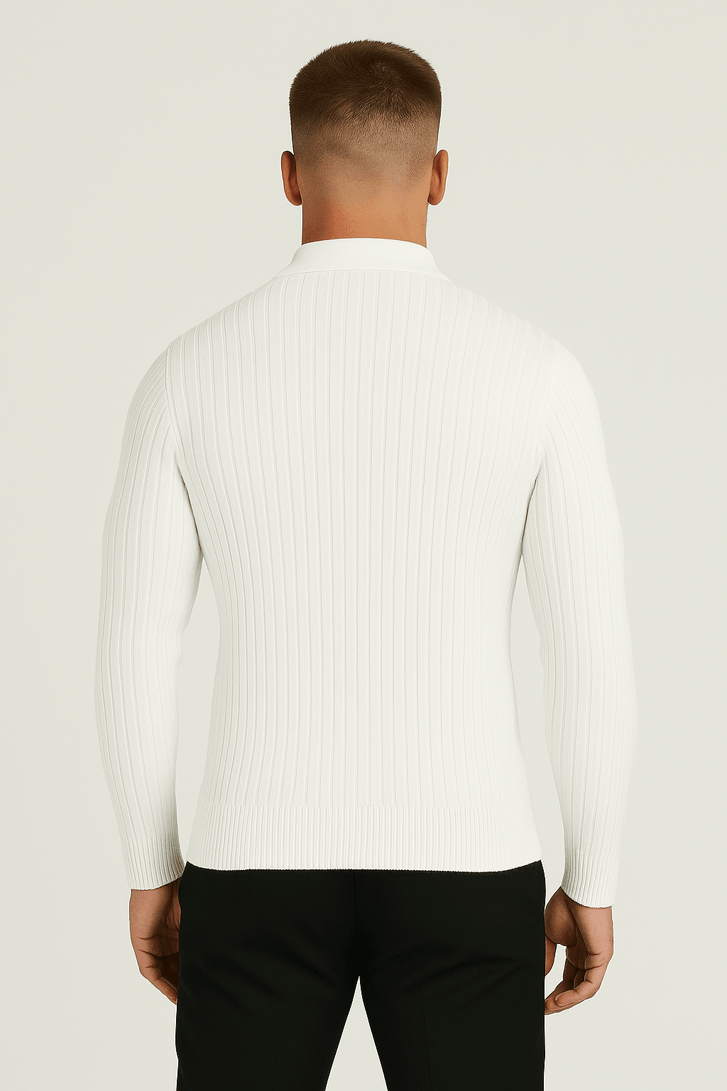 PREMIUM QUARTER ZIP – WHITE - Whitford Maison