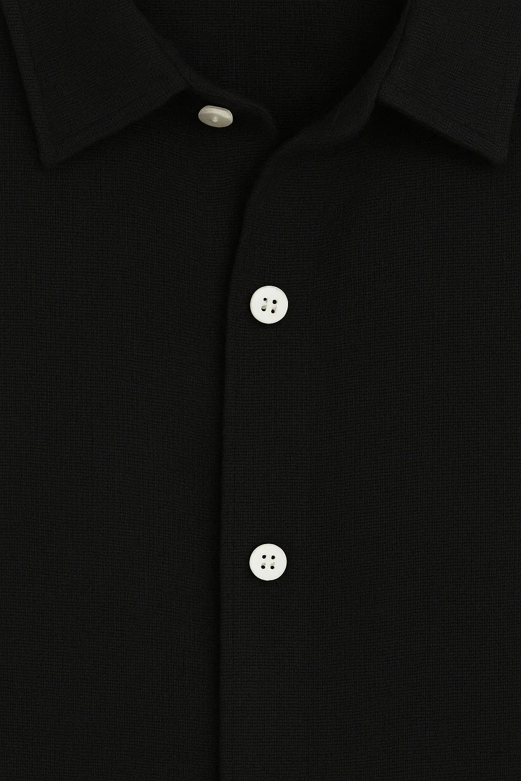 BLACK SHORT-SLEEVE SHIRT - Whitford Maison