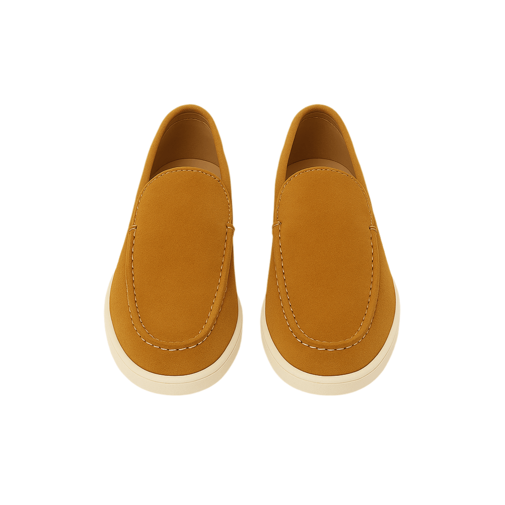 THE LIGHT BROWN SUEDE LOAFERS - Whitford Maison