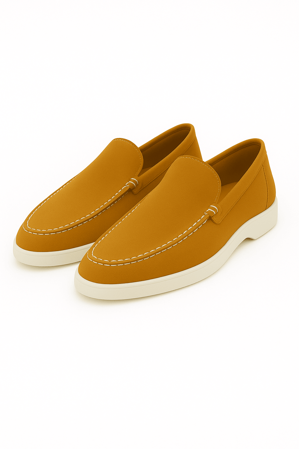 THE LIGHT BROWN SUEDE LOAFERS - Whitford Maison