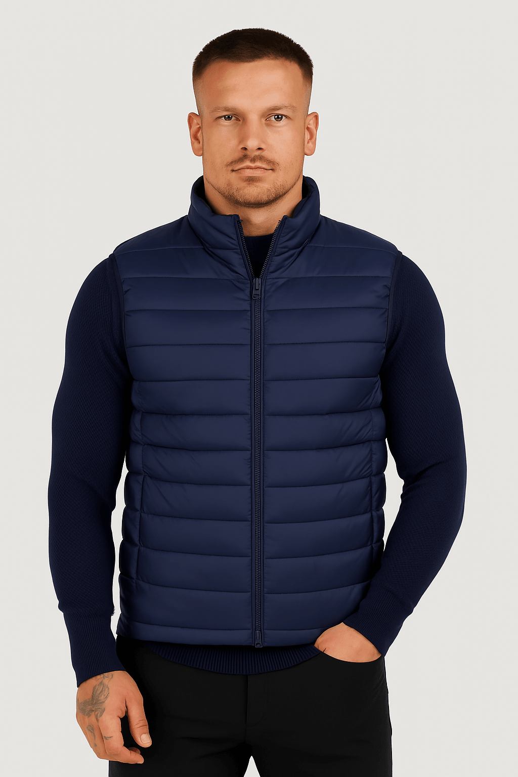 PREMIUM BLUE BODY WARMER - Whitford Maison