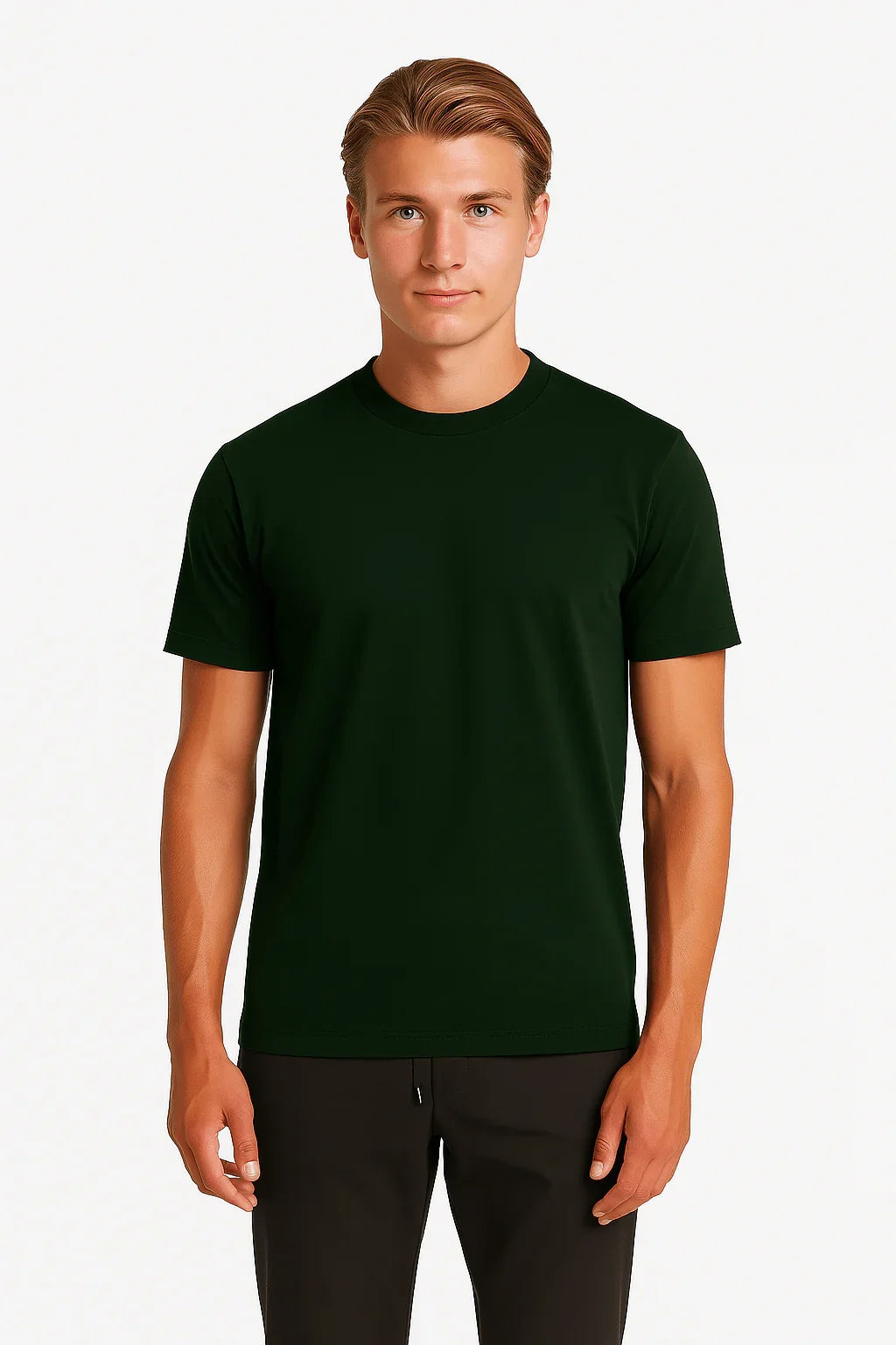 THE LUXE T-SHIRT – DARK GREEN - Whitford Maison