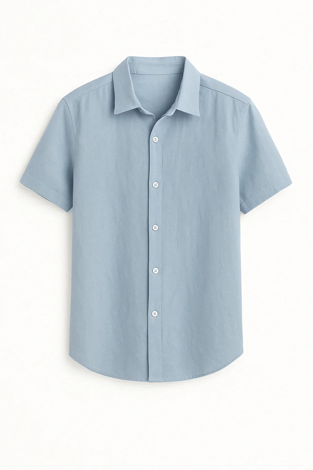 LIGHT BLUE SHORT-SLEEVE SHIRT - Whitford Maison