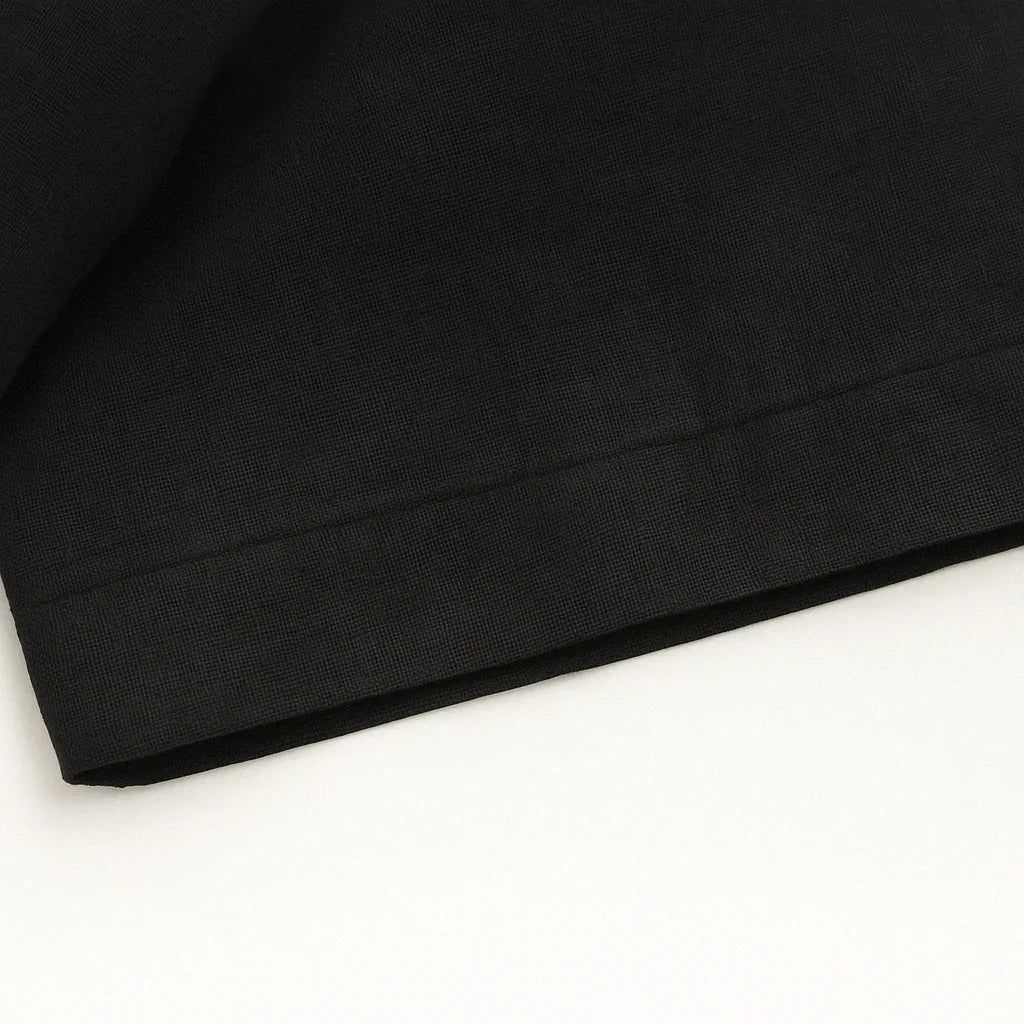 BLACK SHORT-SLEEVE SHIRT - Whitford Maison