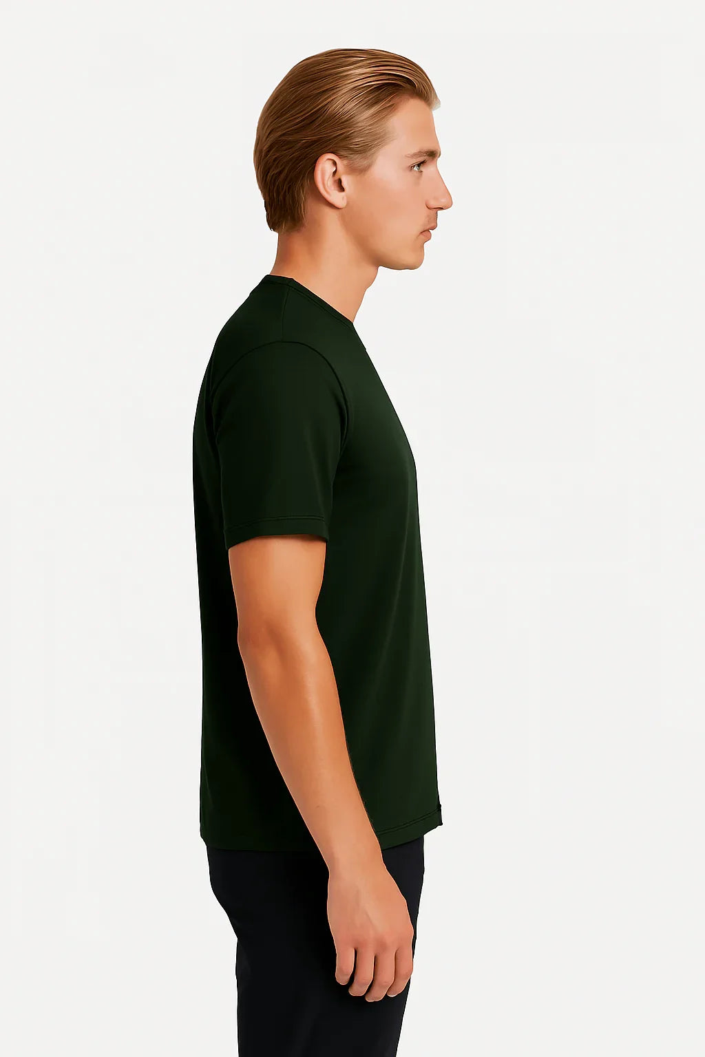 THE LUXE T-SHIRT – DARK GREEN - Whitford Maison