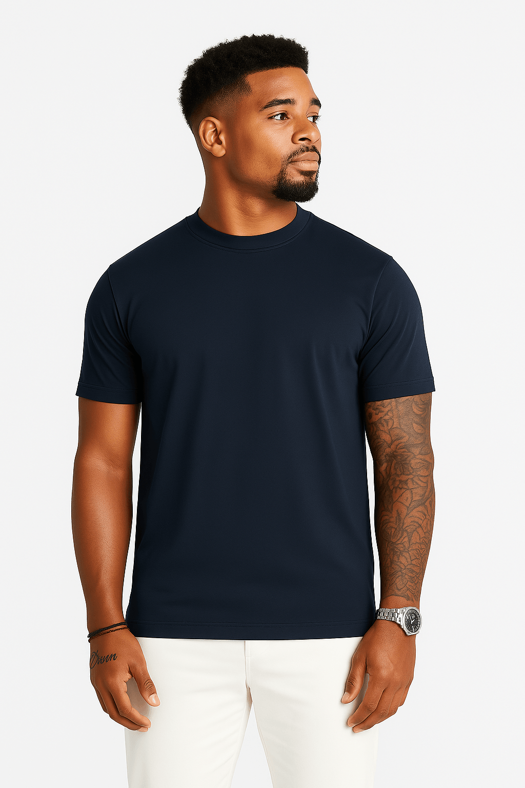 THE LUXE T-SHIRT – NAVY BLUE - Whitford Maison