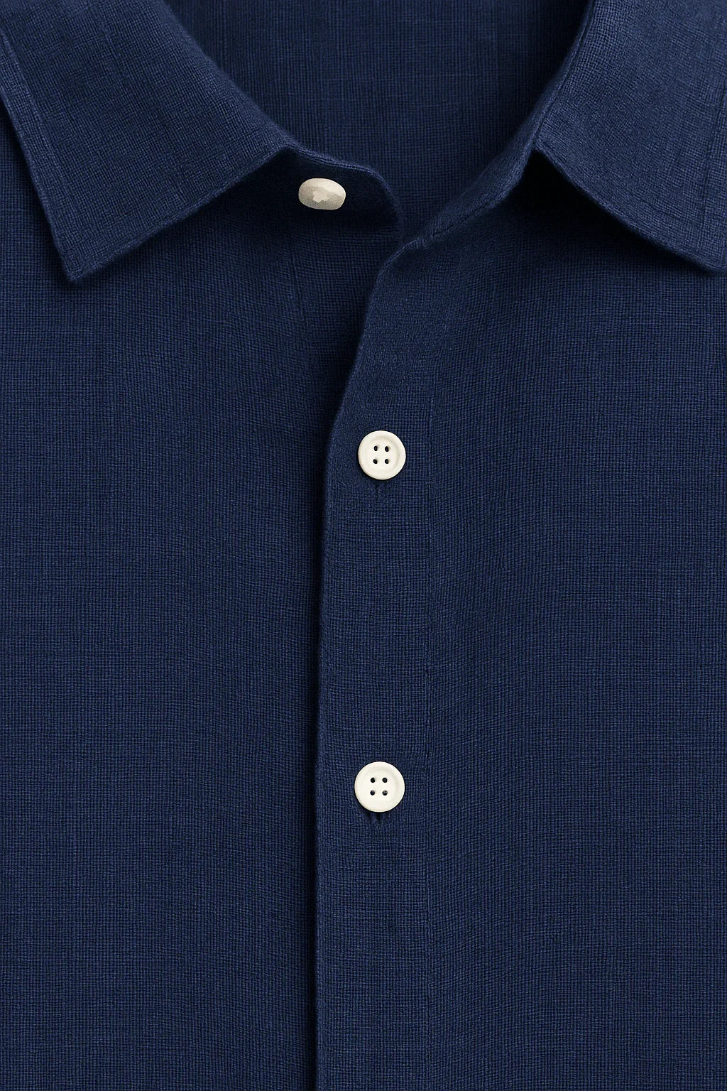 NAVY BLUE SHORT-SLEEVE SHIRT - Whitford Maison