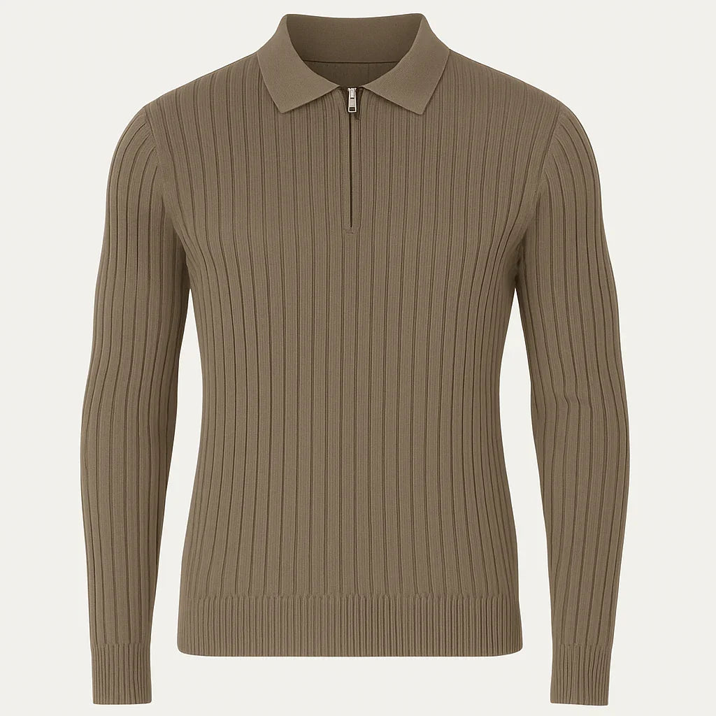 PREMIUM QUARTER ZIP – GREY - Whitford Maison