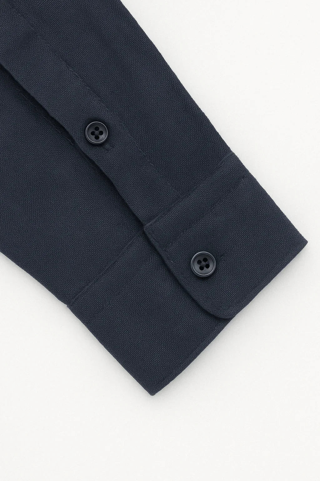 THE NAVY BLUE LINEN SHIRT - Whitford Maison