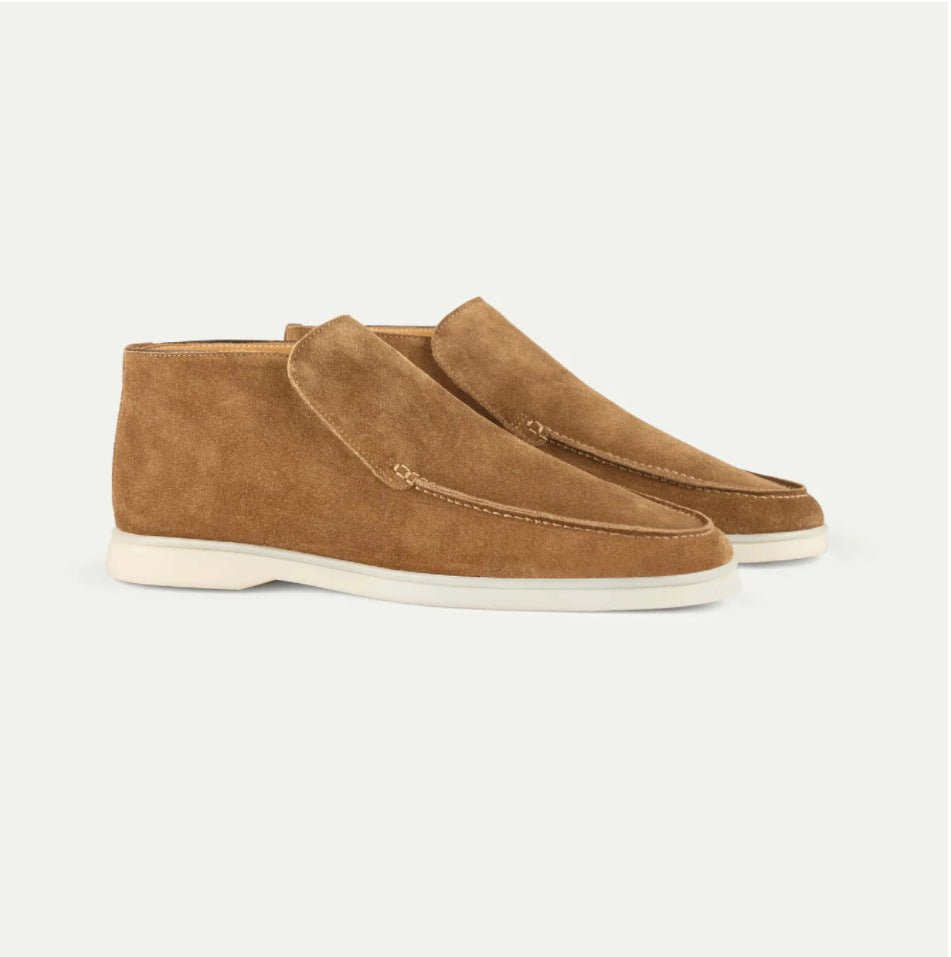 HIGH SUEDE LOAFERS LIGHT BROWN - Whitford Maison