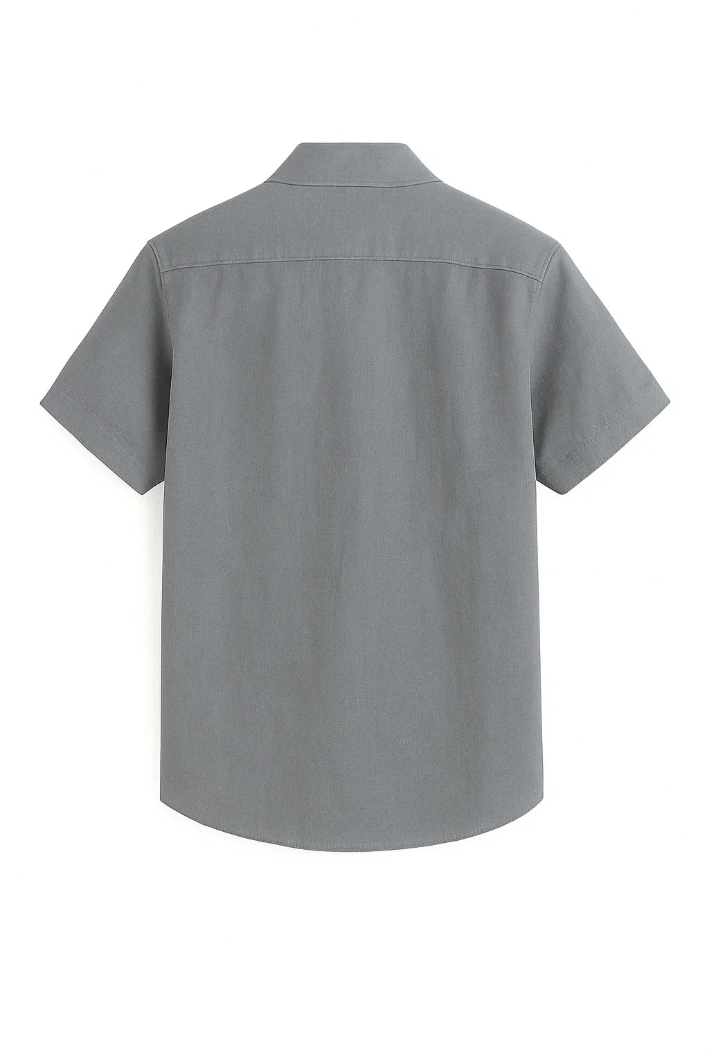 GREY SHORT-SLEEVE SHIRT - Whitford Maison