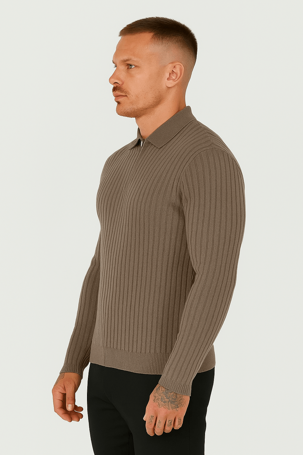 PREMIUM QUARTER ZIP – GREY - Whitford Maison