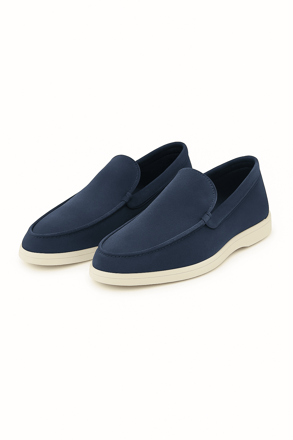THE NAVY MARINE SUEDE LOAFERS - Whitford Maison