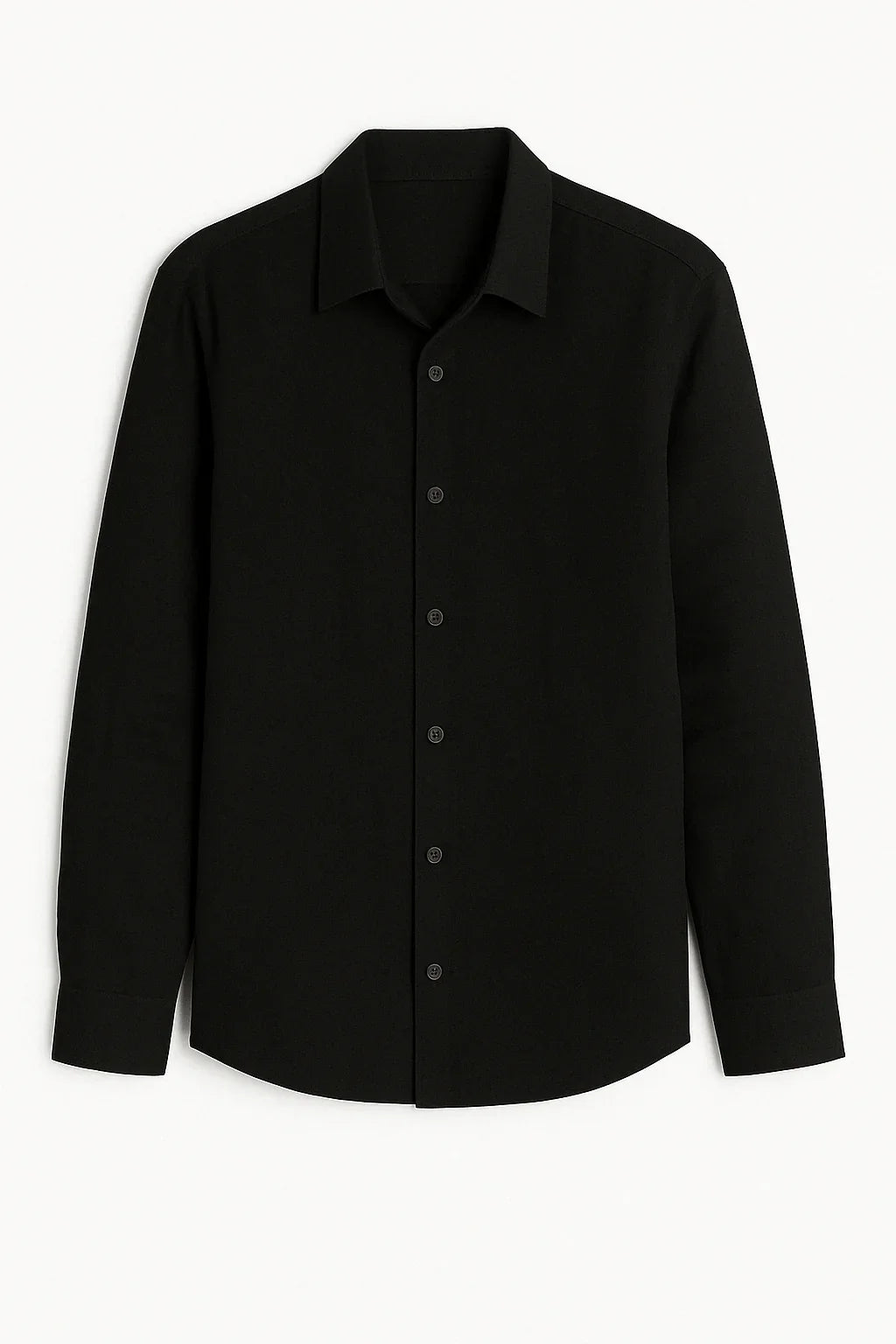 THE BLACK LINEN SHIRT - Whitford Maison
