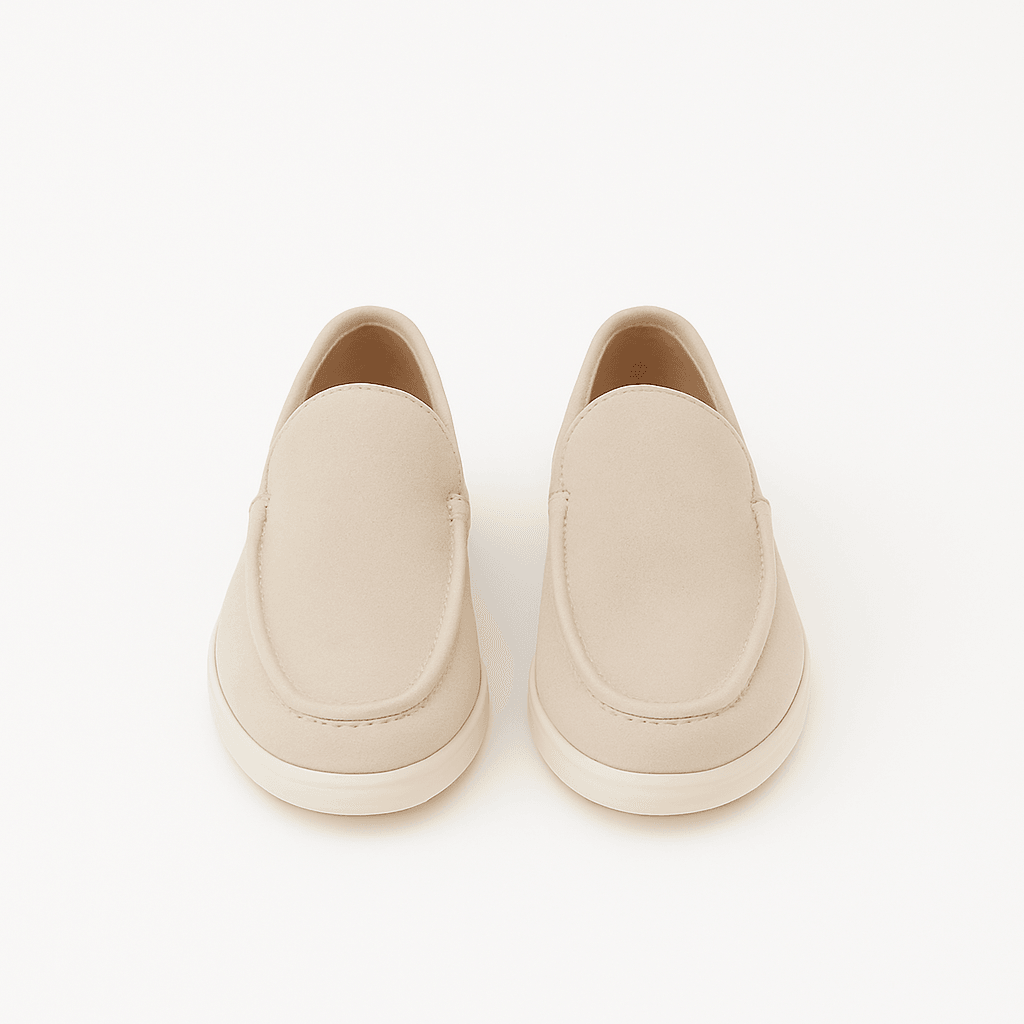 THE WHITE SUEDE LOAFERS - Whitford Maison