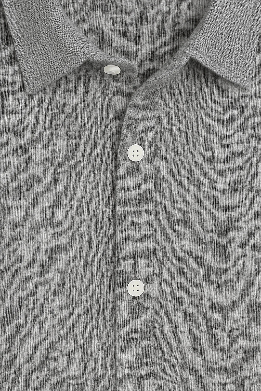 GREY SHORT-SLEEVE SHIRT - Whitford Maison