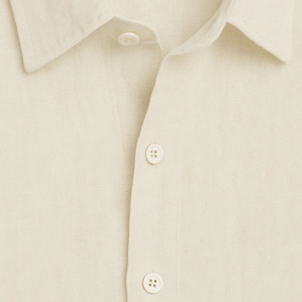 WHITE SHORT-SLEEVE SHIRT - Whitford Maison