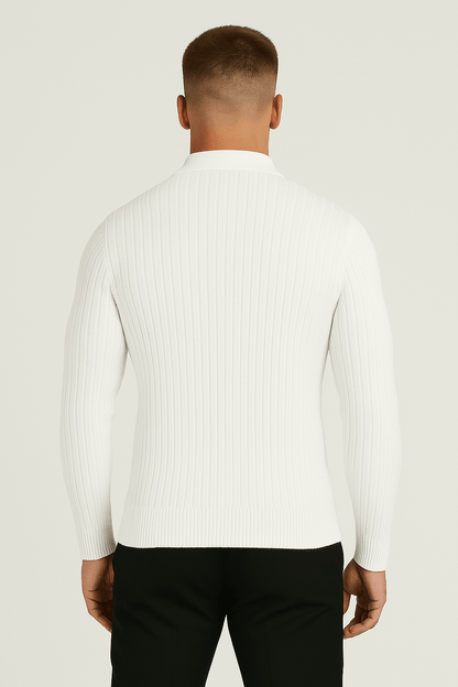 PREMIUM QUARTER ZIP – WHITE - Whitford Maison
