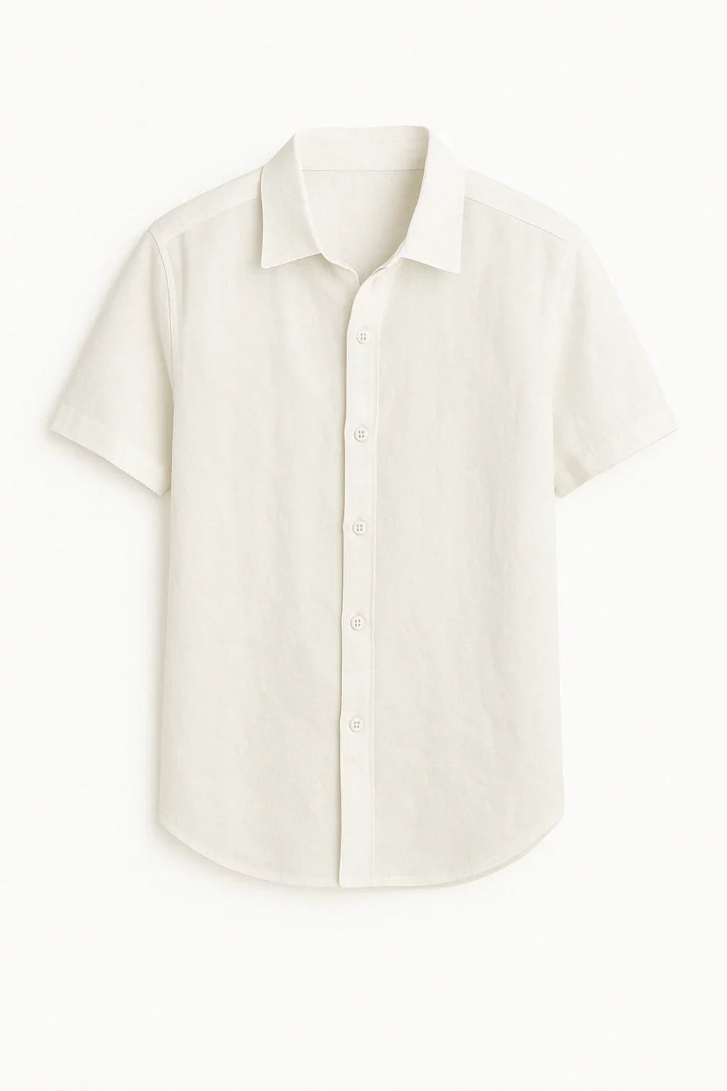 WHITE SHORT-SLEEVE SHIRT - Whitford Maison