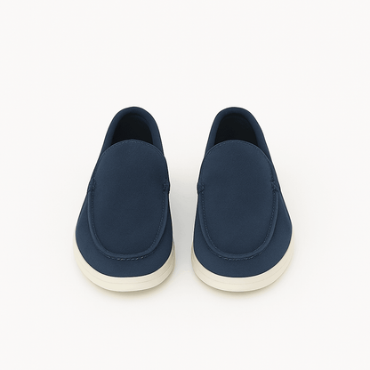 THE NAVY MARINE SUEDE LOAFERS - Whitford Maison