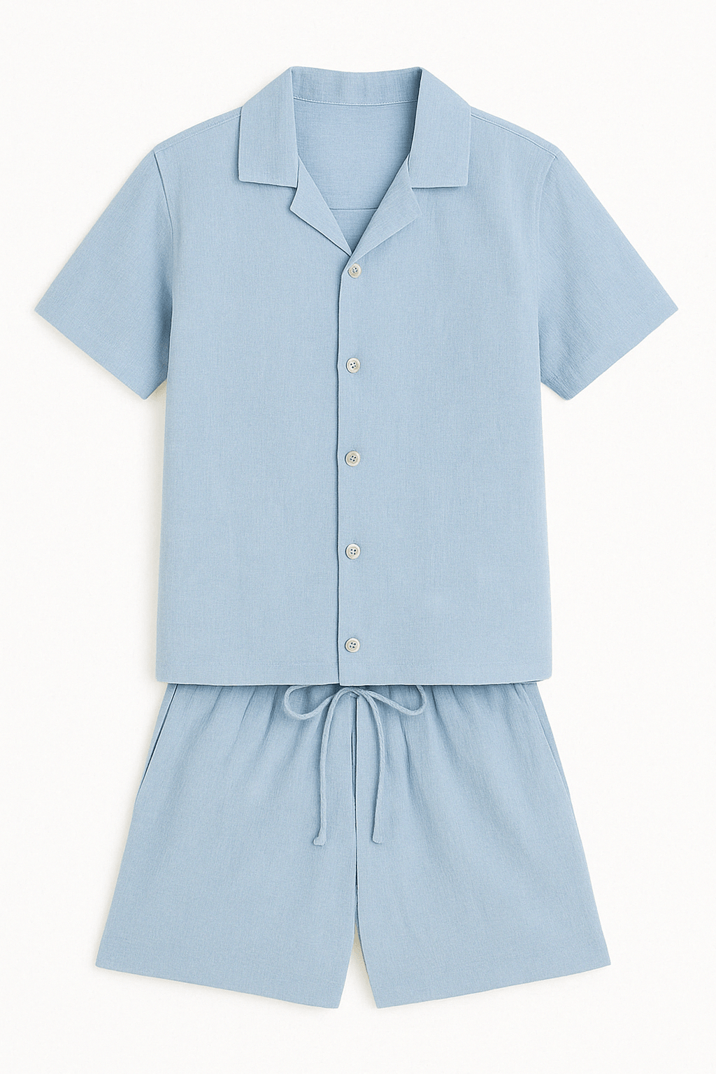 THE CLASSIC LIGHT BLUE LINEN SUMMER SET - Whitford Maison