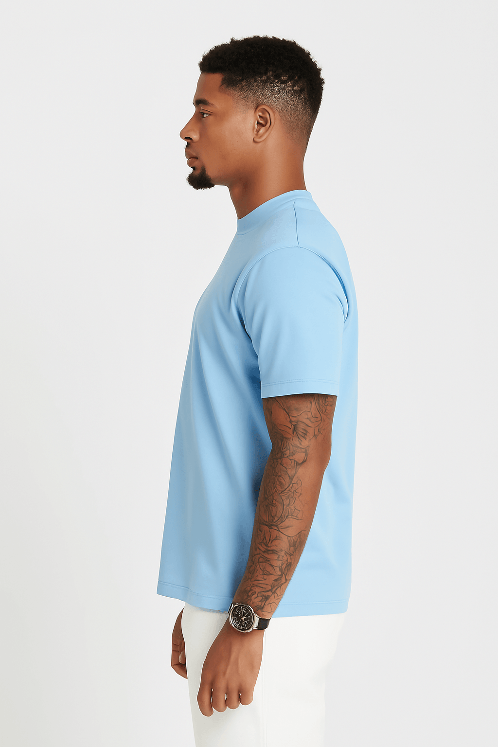 THE LUXE T-SHIRT – LIGHT BLUE - Whitford Maison