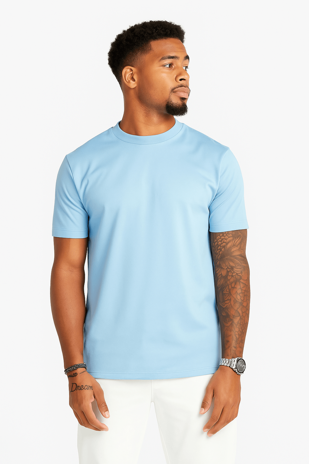 THE LUXE T-SHIRT – LIGHT BLUE - Whitford Maison