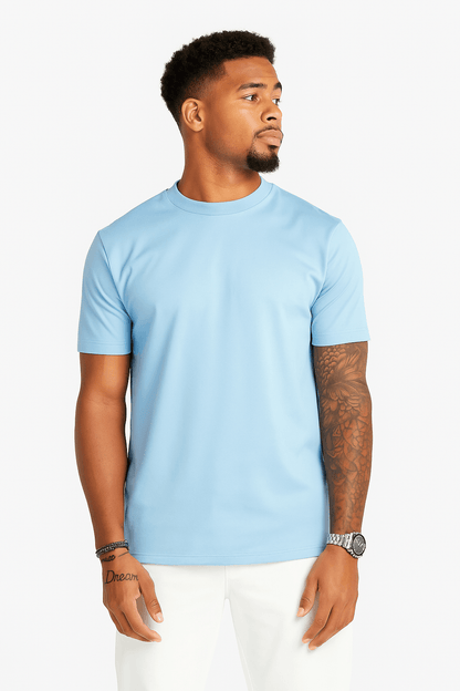 THE LUXE T-SHIRT – LIGHT BLUE - Whitford Maison