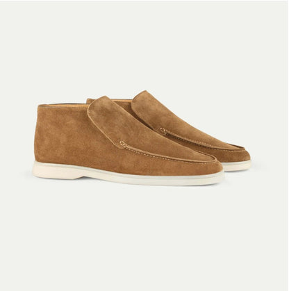 HIGH SUEDE LOAFERS LIGHT BROWN - Whitford Maison
