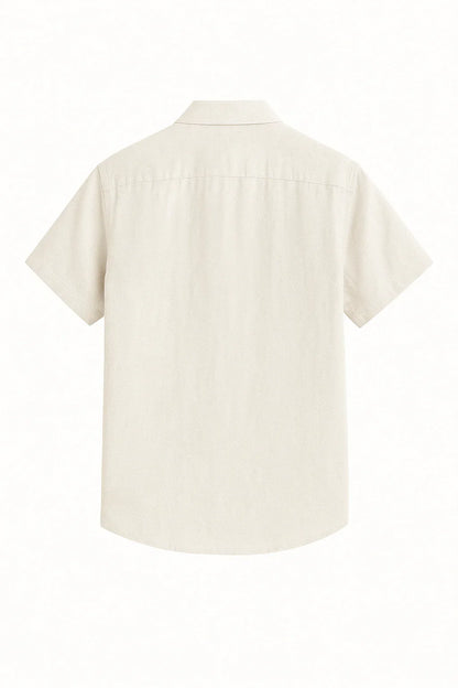 WHITE SHORT-SLEEVE SHIRT - Whitford Maison